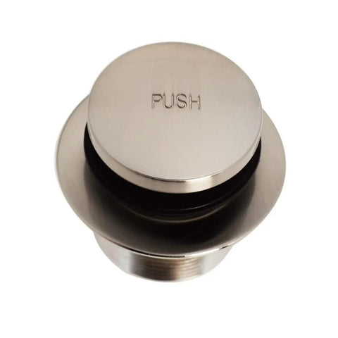 Top Shelf 14 By One And A Half Inch White Tubular Bathtub Waste Overflow Kit with Easy Foot Tap Tip Toe Drain Stopper polished finish