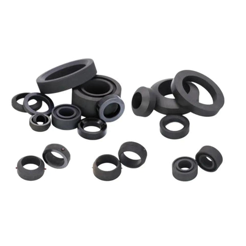 Top Tier Rotary Joint Graphite Sealing Ring Built To Crush Crazy Heat While Delivering Smooth Operation And Serious Thermal Shock Shield For Rough Shop Floor Jobs Fits Cylindrical Or Spherical Machines With Standard 240X180X45 Dimensions - Assorted sizes of graphite sealing rings.