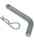Built Tough Stainless Steel Trailer Hitch Pin Straight Up Easy Secure Fit Bent Receiver Lock, heavy duty with safety clip.