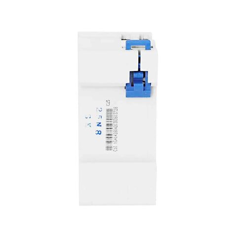 Heavy Duty 1P+N Mini Breaker Switch With Residual Current Protection And Hydraulic Magnetic Safety For 230V AC Home Panels 6A To 32A Ratings, white with blue lever.
