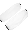 Heavy Duty Waterproof Arm Sleeves For Adults Built Tough And Oil Resistant Elastic Long Arm Guards, transparent TPU, for kitchen and garden use.