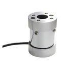 Rock Solid Static Torque Load Cell with double flange torsion transducer and cable connection, alloy steel body visible.