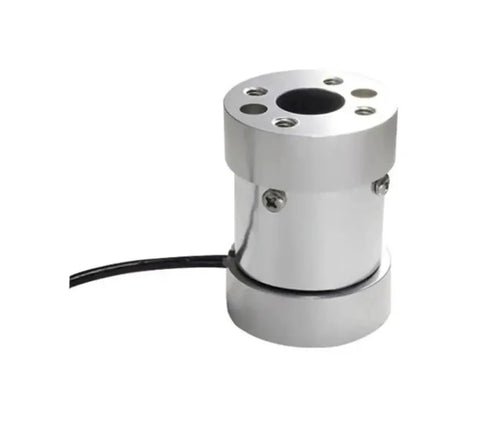 Rock Solid Static Torque Load Cell with double flange torsion transducer and cable connection, alloy steel body visible.