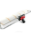 24 Pack Heavy Duty Eighteen Inch Roller Covers Featuring Half Inch Dense Nap For Flawless Wall Painting And Seamless Primer Application Pro Standard Paint Rollers on a frame with a thick nap.