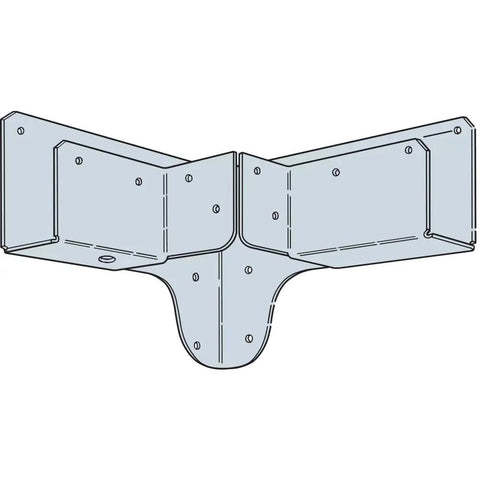 RTC42 18 Gauge Galvanized Rigid Tie Corner For 2x Joist And 4x4 Post Pack Of 8 Build Strong 90 Degree Wood Connections No Angled Cuts Needed Durable Steel Bracing For Decks Fencing And Framing Ideal For Timber Beams And Post Framing Quick Install Weather