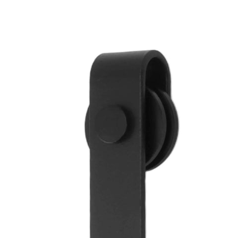 Close-up view of wheel component for Rustic Sliding Barn Door Hardware Kit With Carbon Steel Track Rail For Single Or Double Bypass Doors