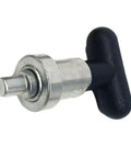 Heavy Duty 93mm M30x10 Weight Stack Pin For Gym Machines, steel construction, silver finish, side view