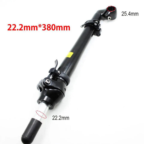 Foldable Bike Stem With Quick Release Aluminum Alloy Adjustable Handlebar Stem 22.2mm clamp 380mm length black