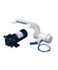 Electric Faucet and Pump Combo for Boats Campers and RVs Runs on Twelve Volt DC With a Solid One Gallon Per Minute Flow Beige Finish