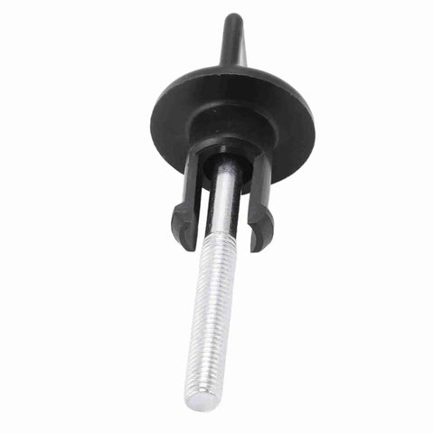 Close-up view of Beefy Spare Tire Tie Down Bolt Retainer Clamp For Car And Truck Wheels Replacement Part 74652 SDA 003 with metal threads