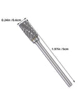 Single burr from 10-Piece Tungsten Carbide Rotary Burr Set With Blue Case For Metal Deburring And Wood Carving High-Precision Grinding