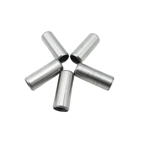 5 Piece Motorcycle Locating Dowel Pins Set In Steel 6.2x8x20mm For Precise Engine Cylinder Head Alignment arranged in star shape