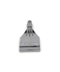 Air Blow Flat Nozzle For Aluminum Alloy Pneumatic Tools, Low Noise Purge Jet, F1-4 Quick Connect top view