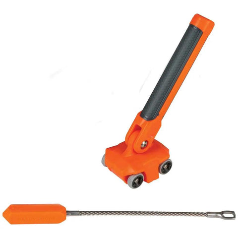 Pro Grade Magnetic Wire Puller For Behind Walls And Tight Spaces With Rare-Earth Magnets, Stainless Steel Leader, And Rolling Mar-Resistant Wheels