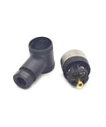 M12 5 Pin Female Connector A Code Industrial Circular IP67 Right Angle Plug And Play Field Wireable Sensor Adapter