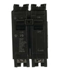 Single 70 A 2-Pole 120/240 V Q Line Plug-In Circuit Breaker with Non-Interchangeable Trip, front view
