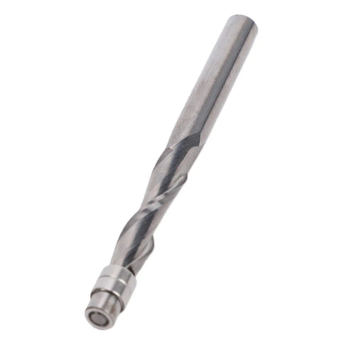 Heavy Duty 1/4 Inch Flush Trim Router Bit With Up Down Spiral Design And Tungsten Carbide for clean wood cuts.