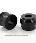 Pro Grade One Inch Round Bead Roll Dies Set Fits Most Bead Rollers With 22Mm Shafts Heat Treated Tool Steel Black Oxide Coating