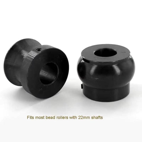 Pro Grade One Inch Round Bead Roll Dies Set Fits Most Bead Rollers With 22Mm Shafts Heat Treated Tool Steel Black Oxide Coating
