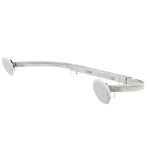 No Slip Adjustable True Grip Stabilizer for Extension Ladders With Surface Protectors, 49 57 65 In Span, Stand Off 12 In or 29 and A Half In, Fits Rails Up To 3 In By 1 and 3 Sixteenths In, Includes Rubber Pads, Bonnets, Hardware and Instructions