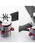 Metal parts of CR23M Coaxial Contra-Rotating Motor 1550KV for RC Helicopter, showcasing assembly components and rotor blades.