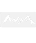 Super Slick Mountain Range Router Template Hella Thick Clear Acrylic Charcuterie Stencil for Awesome Woodworking Builds