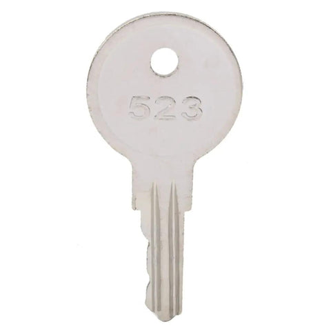 Set Of 5 Premium Replacement Keys CH523 Compatible With Snorkel Lifts And Boom Trucks Built Like A Tank Featuring Killer Grip And Rust Proof Durability, single CH523 key displayed.