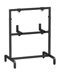 Adjustable Archery Target Stand For Foam And 3D Targets Portable Target Holder with raised legs, black steel frame