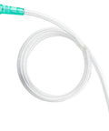 Clear plastic syringe tubing with green connector, 13-inch long replacement hose