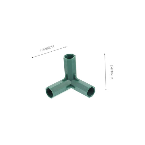 20 Pieces Gardening Frame Connectors Durable Three Way And Four Way Joint Brackets For Greenhouse Poles And Plant Stands Diy Friendly Garden Accessories For Flexible Frame Building Easy Setup