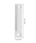 2-Piece Aluminum Cabinet Handles In White Finish For Kitchen Cupboards And Dresser Hardware showing dimensions