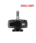 Front view of 2809 Brushless RC Motor 1250KV with 5mm shaft, black body, for 7 to 8 inch FPV drones with Beefy RPM Power.