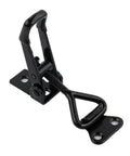 Adjustable GH 4001 Toggle Clamp Hasp Catch Clip With Quick Fixture Heavy Duty Steel Galvanized Iron Mount 220lb Capacity For Lock Free Boxes Cabinets Lockers Doors And Vehicles Easy Install And Secure Latch, black