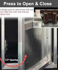 Top Shelf Aluminum Alloy Hidden Access Panel 33X41 Inch Fire Rated Waterproof Inspection Hatch showing spring clip design for easy opening.