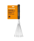 Xact Hand Rake For Raised Garden Beds And Small Planters Workhorse Tool With Ergonomic Handle, Stainless Steel Head And Tines