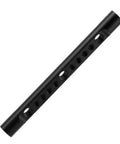 2 Pack 15mm Cheese Rod With M12 Threads And 1/4 3/8 Screw Holes, Aluminum support rail with multiple ports for camera rigs.