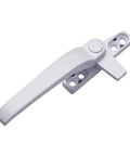 Left handed white casement locking window handle with aluminum alloy build