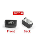 Straight Swap Electric Parking Brake Switch For BMW X5 F15 2014 To 2018 showing front and back view with AUTO H label.