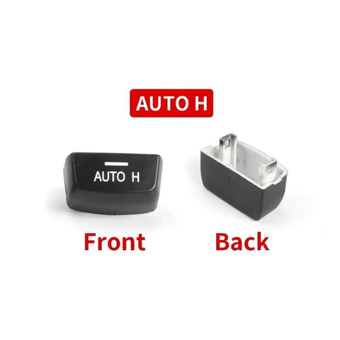 Straight Swap Electric Parking Brake Switch For BMW X5 F15 2014 To 2018 showing front and back view with AUTO H label.