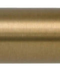 Drapery Curtain Rod With End Cap Style Design, 1 Inch Telescoping Pole, Adjustable 48 To 86 Inches, Warm Gold Finish