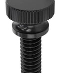 Black 1/4-20 Thumb Screws, 3/4 Inch Long Nylon Fasteners, 10 Pack, Nonmarring, Threaded, Easy Hand Tightening for Electronics Enclosures