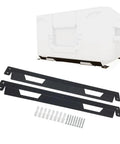 Beefy All Metal Mounting Brackets For Tool Boxes And Storage On Walls Workbenches Trailers And Vehicles 4 Pack Black Finish