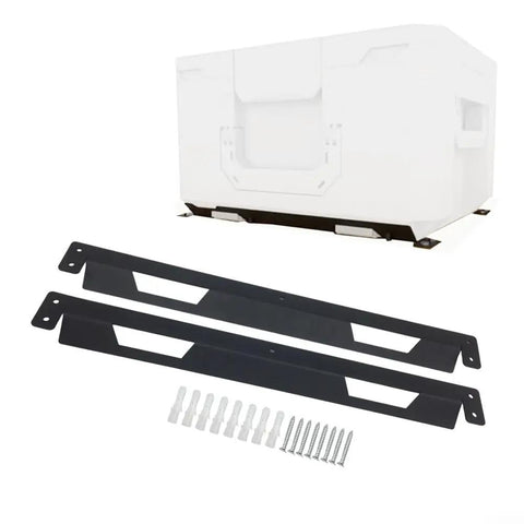 Beefy All Metal Mounting Brackets For Tool Boxes And Storage On Walls Workbenches Trailers And Vehicles 4 Pack Black Finish