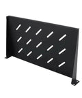 Heavy Duty Vented Cantilever Tray For 1U Rack Mount Server Shelf with slotted design for enhanced ventilation.