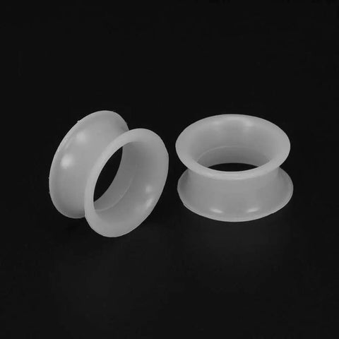 9 Pair Silicone Ear Plugs Flexible Thin Tunnels Double Flared Expander Ear Gauges Piercing Set For Stretched Lobes