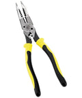 Workhorse Needle Nose Pliers With Long Reach For Crimping, Cutting, Stripping And Looping Wire, Made In USA, yellow-black handles