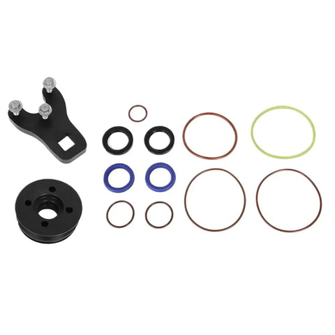 BGGJJ E-Tec Tilt Seal Kit 75 To 130 Hp With End Cap Wrench Fits Mercury Outboard Motors 2005 Through 2019 Replacement Parts For 2 Stroke Engines And High Performance Boat Engines Made In American Style, black seals and wrench