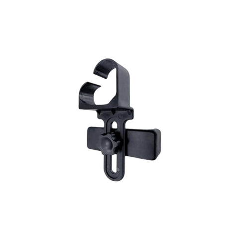 Black clip mount compatible with Quick Focus Monocular Telescope For Travel, Concerts And Hiking, made of durable plastic.