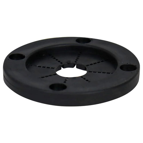 2 Inch Black Rigging Grommet With Flexible Rubber Center And Durable Plastic Outer Ring For Marine Rigging Applications