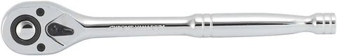 Beefy 1/2 Inch Ratchet Wrench With 72-Tooth Reversible Mechanism, Quick Release 1/2 Drive, 10 Inch Tear-Drop Oval Head, CR-V Steel Build